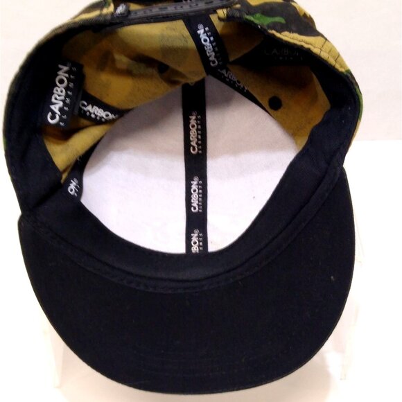 Carbon Elements Camo Snapback Hat "Vibes" Embroidery Adjustable Urban Streetwear - Picture 7 of 10